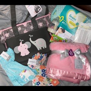 Baby Girl Diaper bag bundle